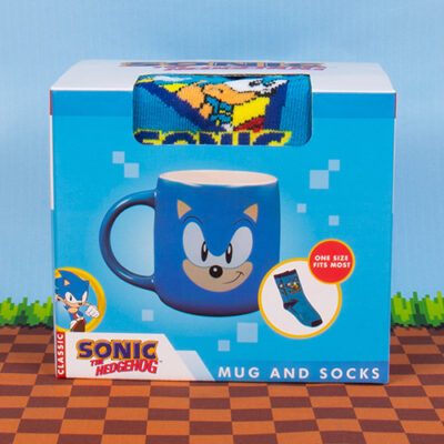 Fizz Creations Sonic Mug & Sock set Pack New
