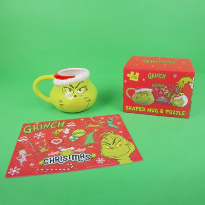 Fizz Creations The Grinch Shaped Mug & Puzzle Group New Packaging