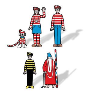 Fizz Creations Wheres Wally? Scavenger Hunt Game Characters