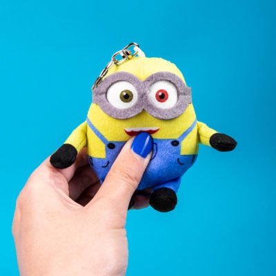 Fizz Creations Minions Talking Plush Keyring with hand