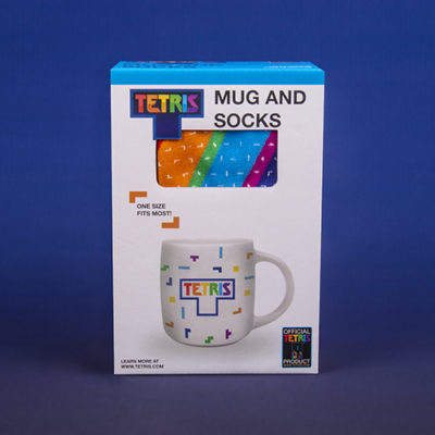Fizz Creations Tetris Mug and Sock Front
