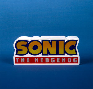 Fizz Creations Sonic The Hedgehog Logo Light Landscape Background Front On