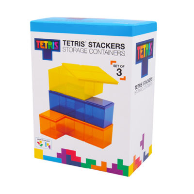Fizz Creations Tetris StackersYellow Dark Blue Orange Packaging