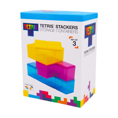 Fizz Creations Tetris Stackers Yellow Purple and Blue Packaging