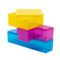 Fizz Creations Tetris Stackers Yellow Blue and Purple Tubs