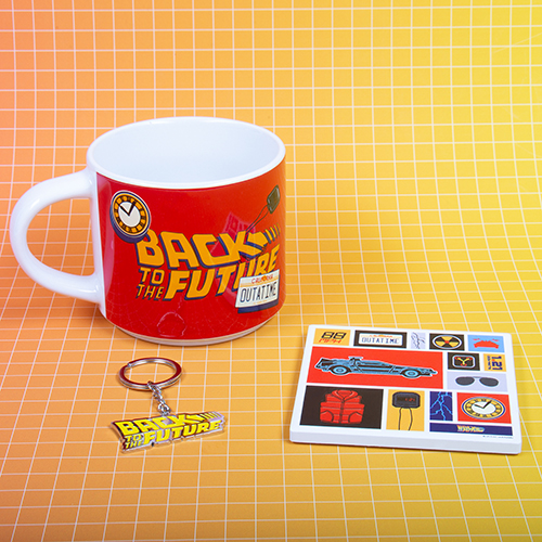 Back to the Future Mug, Coaster & Keyring Set Fizz Creations