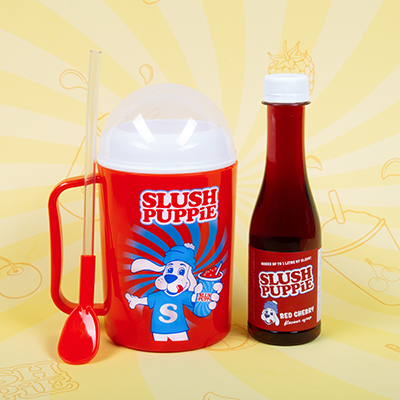 Fizz Creations SLUSH PUPPiE Red Making Cup with Red Cherry Syrup