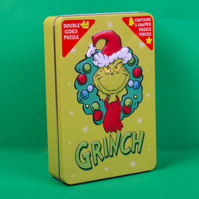 Fizz Creations Grinch Double Sided Puzzle in a tin