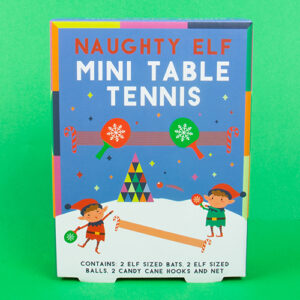 Fizz Creations Naughty Elf Christmas Table Tennis Game Front