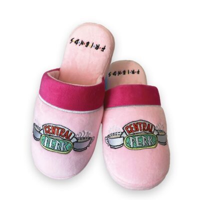 Fizz Creations Friends Central Perk Pink Mule slippers