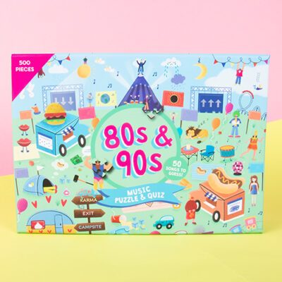 Fizz Creations 80 & 90 Puzzle Quiz Themed Front