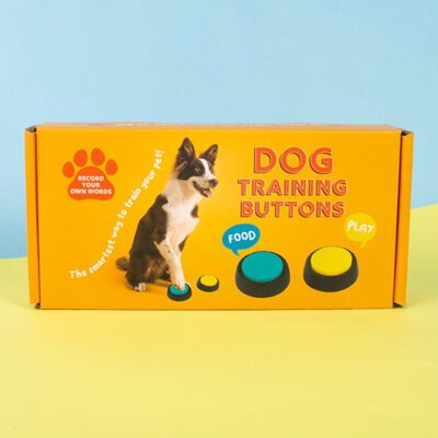 Fizz Creations Dog training pet buttons packagaing